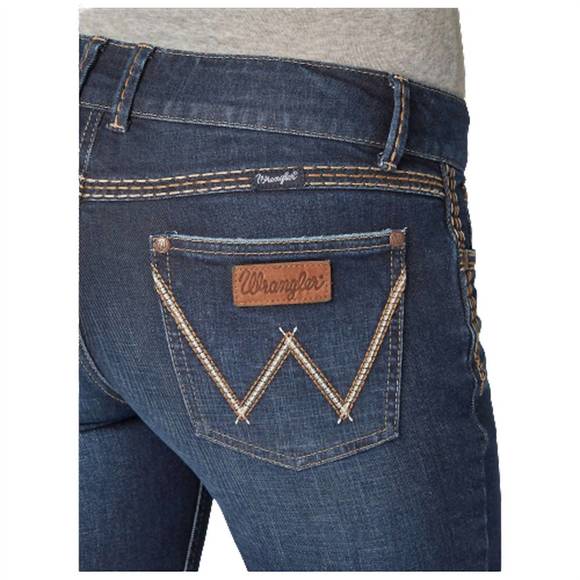 NEW WRANGLER retro sadie trouser low rise jean in gabby - Picture 4 of 5
